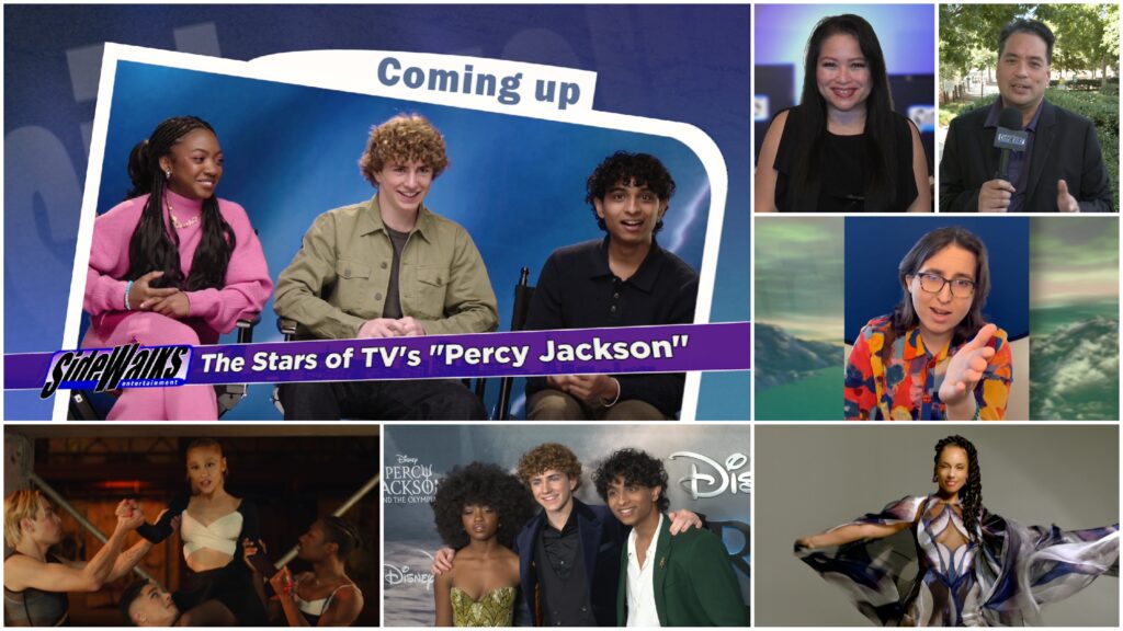 Collage of scenes and performers appearing in the episode