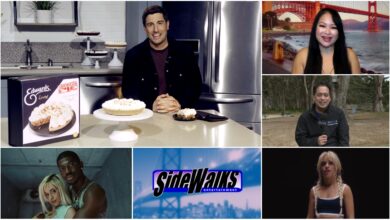 Collage of scenes and performers appearing in the episode