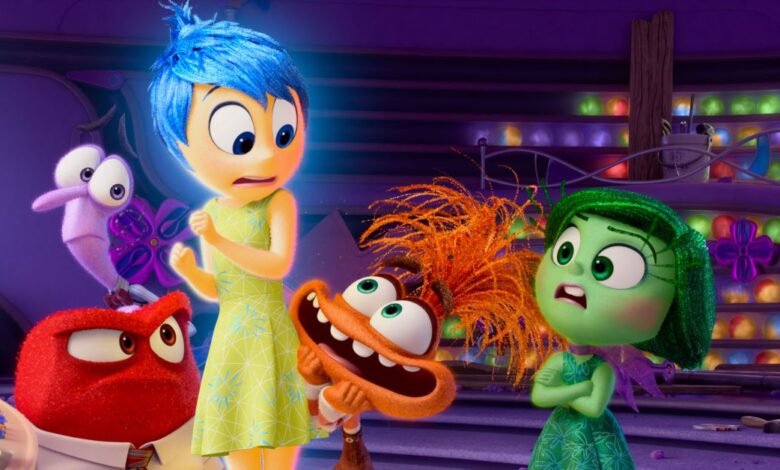 Publicity still with characters from Inside Out 2