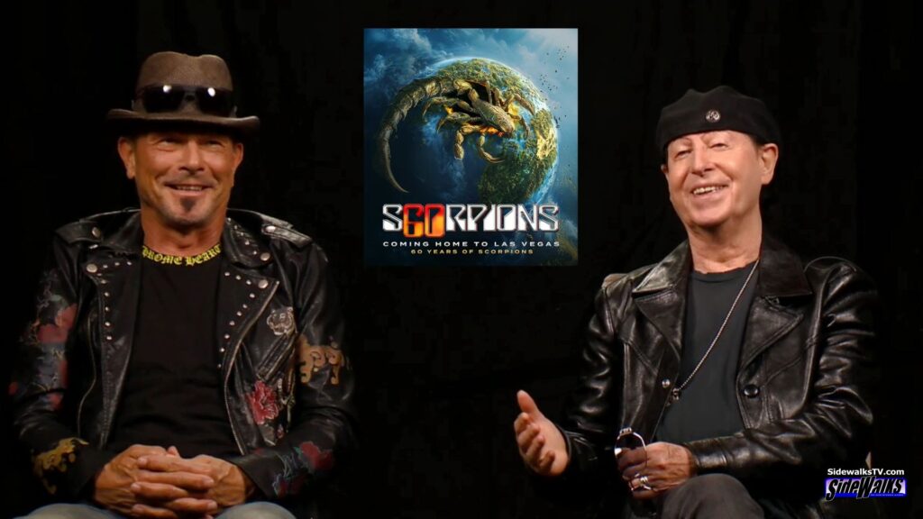 Rudolf Schenker and Klaus Meine all smiles