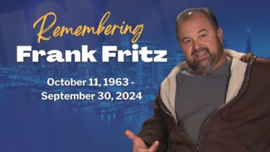 Graphic with Frank Fritz and his dates of life.