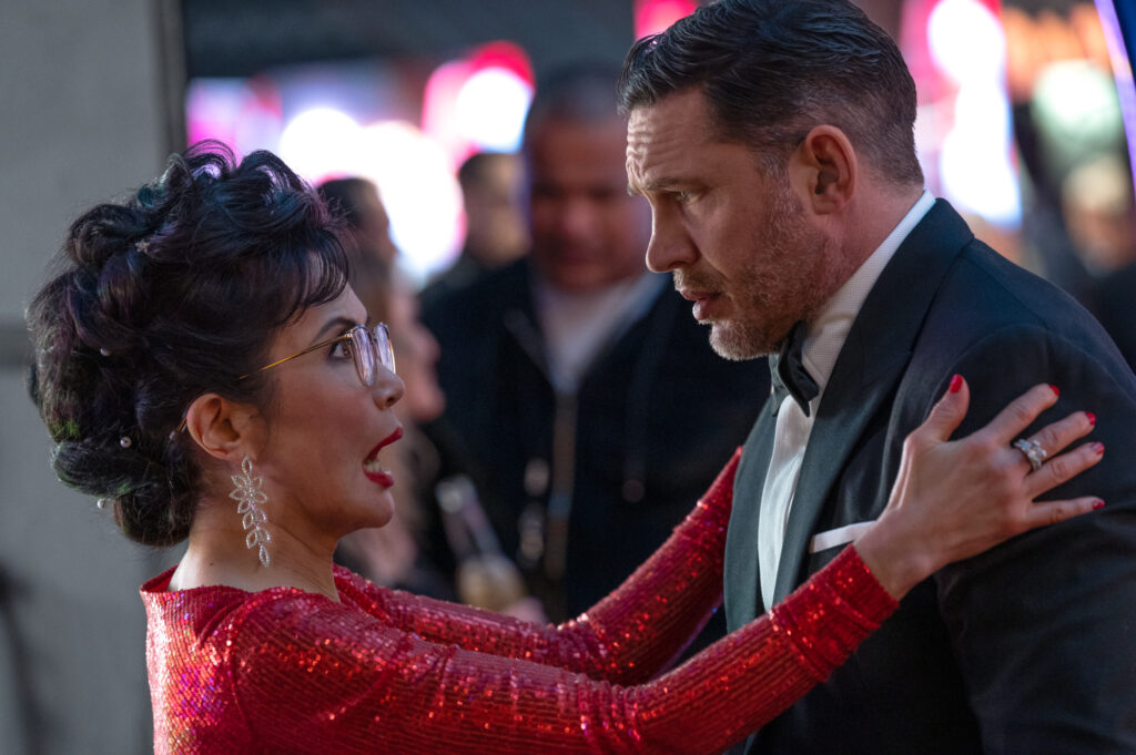 Peggy Lu and Tom Hardy in a film still