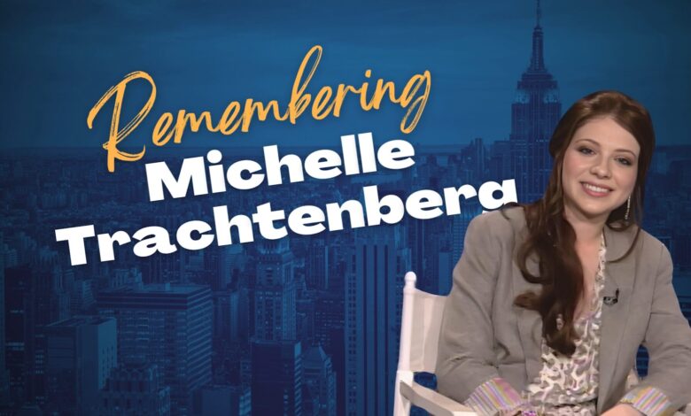 Graphic announcing the passing of Michelle Trachtenberg